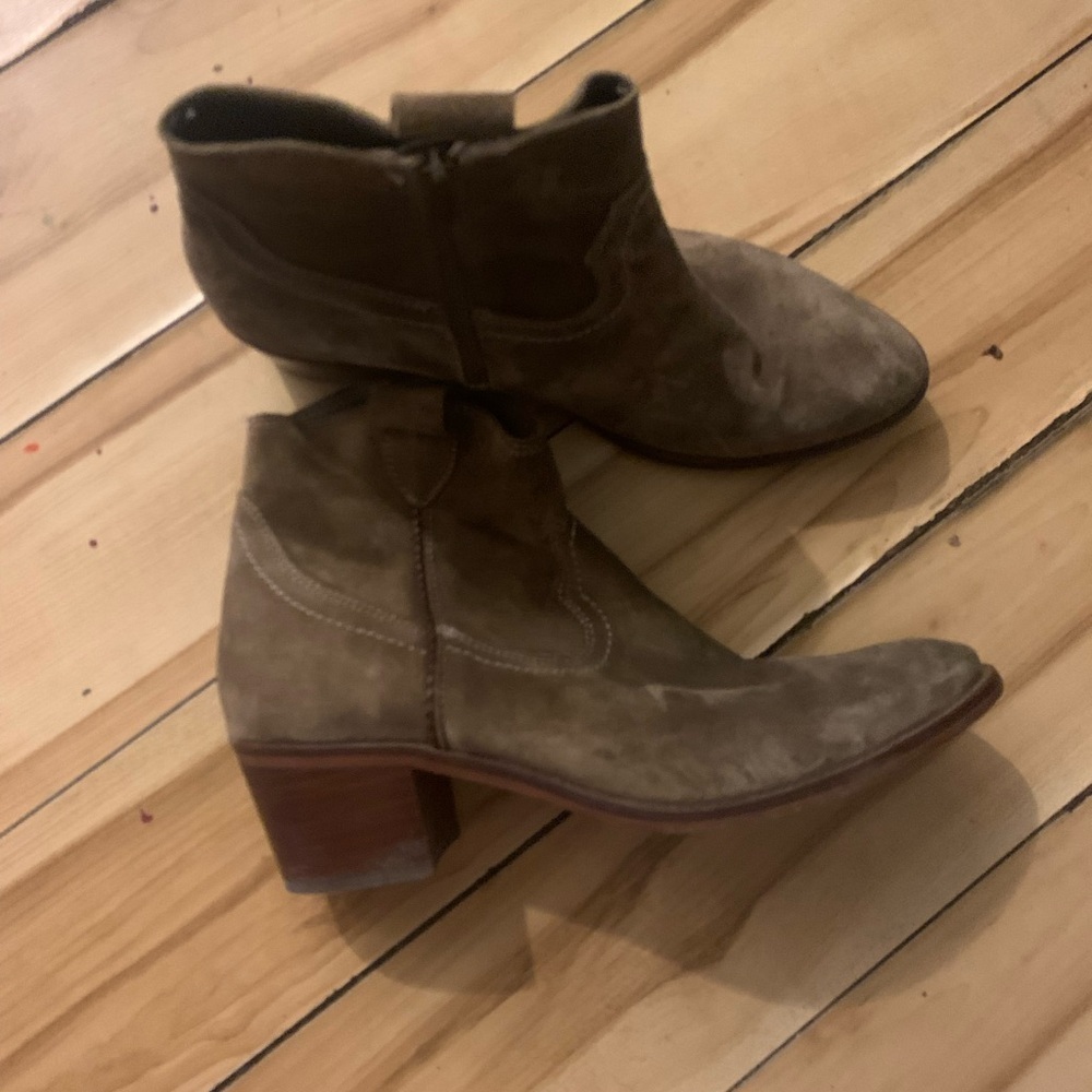 Johnny‎ bulls suede western cowboy booties